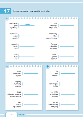 Od słowa do słowa trening leksykalno semantyczny dla uczniów w wieku 13-15 lat