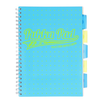 Kołozeszyt Pukka Pad A4 Project Book Neon dots niebieski