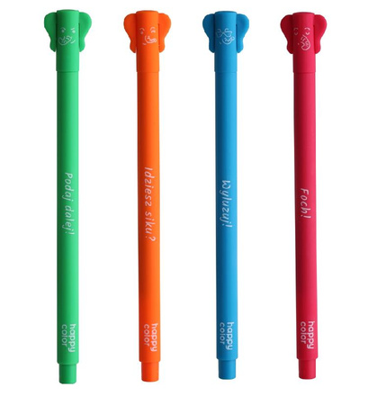Paczka Długopis Happy Color Feelingi ELEPHANTS 0.5 mm 12 sztuk
