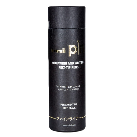 Zestaw kreślarski Tuba PIN-200 9 kolorów Uni