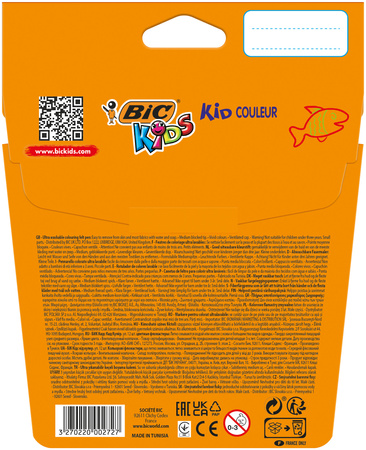 Flamastry BIC Kids Kid Couleur 12 kolorów