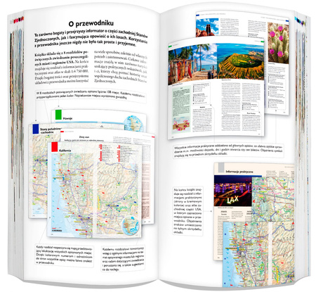 USA Część zachodnia 3w1 przewodnik + atlas + mapa