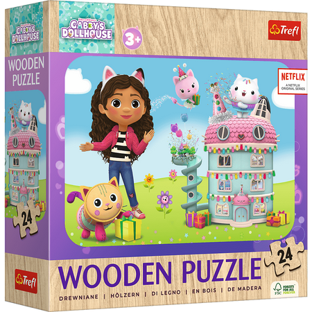 Puzzle 24 Drewniane Wesoła Gabby i przyjaciele 20268
