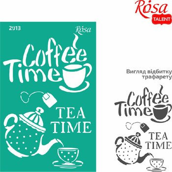 Szablon samoprzylepny wielokrotnego użytku motywy kuchenne 13x20cm