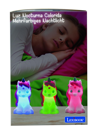 Lampka nocna 3D Jednorożec Lexibook NLJ01UNI