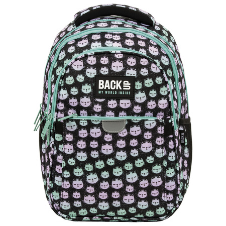 Plecak 3-komorowy BACKUP 5 model P06 koty