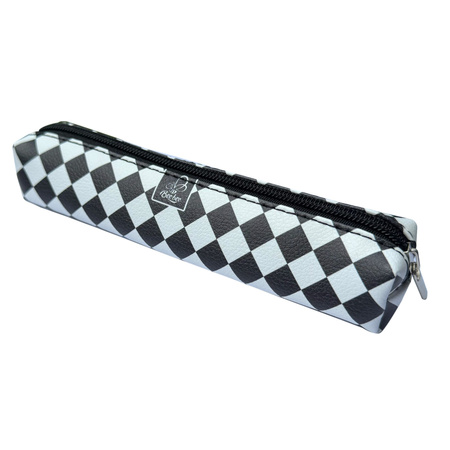 Piórnik mini prostokąt Krata White