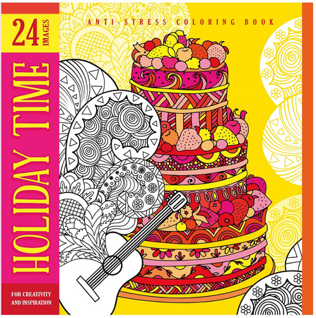 Kolorowanka antystresowa 200x200 12 kartek BR Holiday Time