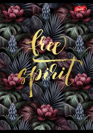 Paczka Zeszyt A5 80k linia tropical garden mix pakiet 10 sztuk