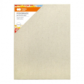 Podobrazie bawełniane naturalne 30x40 impregnowane MDF Happy Color