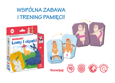 Gra Memory Lamy i alpaki Kapitan Nauka