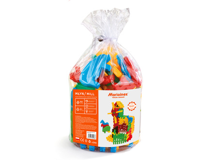 Klocki konstrukcyjne Waffle Młyn 50 elementów