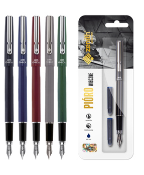 Pióro wieczne Zenith Omega Chrome Classic + 2 naboje blister 1szt.mix