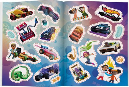 Hot Wheels Let's Race kolorowanka z naklejkami NA-1601