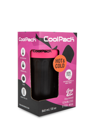 Kubek termiczny 860ml Coolpack Coffee Mug Jumbo Pink Black