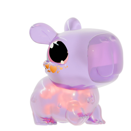 Capybara Let's Glo Animagic Kapibara  brązowa