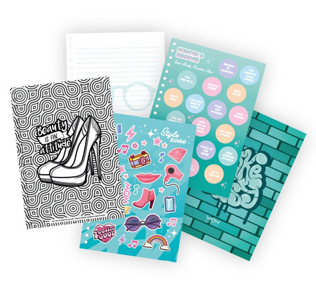 Notatnik A5 Projektantka Annie zapachowy z naklejkami WOW00146