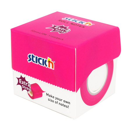 Notes samoprzylepny na rolce 50mmx10m różowy neon
