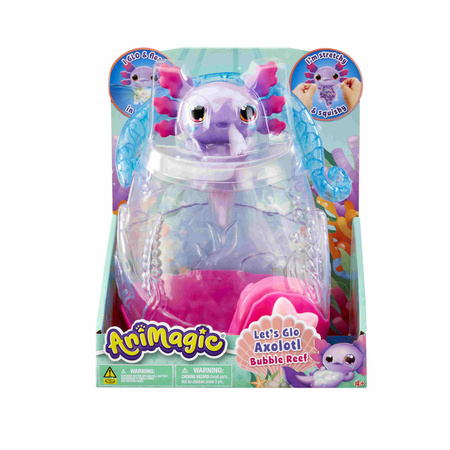 Animagic Let's Glo Axolotl Bubble Reef