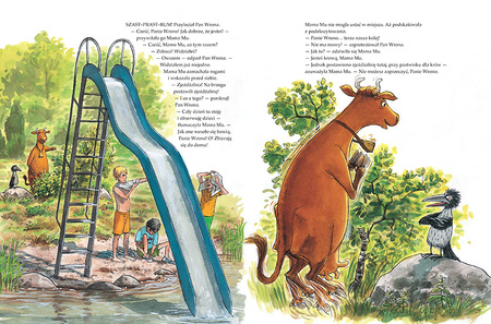 Mama Mu na zjeżdżalni