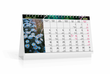 Kalendarz 2026 biurkowy Flora
