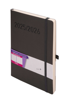Kalendarz 2025/2026 18 m-cy B5 TDW grafitowy