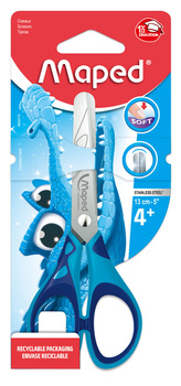 Nożyczki Essentials Pulse Soft szkolne blister 13cm 1szt.mix