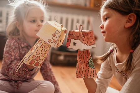 Sowa cube head złóż i pokoloruj