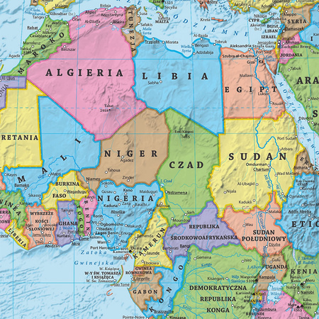 Puzzle 2000 Świat polityczny mapa 1:35 000 000