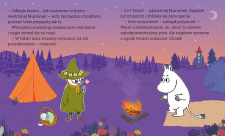 Muminek i Włóczykij szukają przygód. Muminki