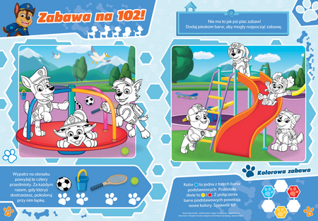 Barwy zabawy. Psi Patrol. Rysowanki z bajecznymi tatuażami