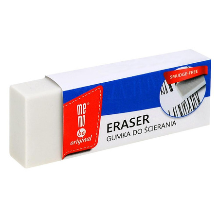 Gumka do mazania MemoBe biurowa biała 2 szt. blister