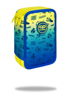 Piórnik 3-komorowy z wyposażeniem  Coolpack jumper 3 football