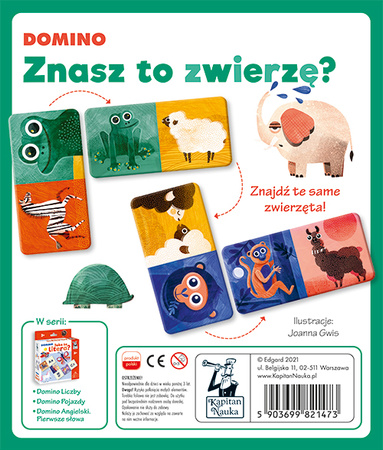 Gra domino Znasz to zwierzę? Kapitan Nauka