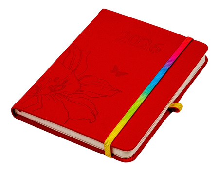 Kalendarz 2026 Hip hop B6 tygodniowy czerwony