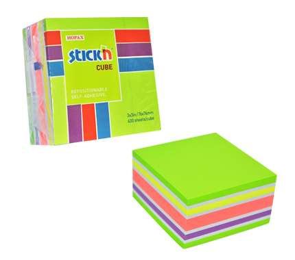 Notes samoprzylepny kostka 76x76mm Maped mix kolorów