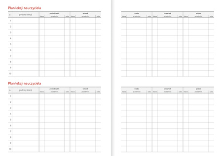 Kalendarz nauczyciela 2025/2026 B6T PCV bezbarwny ROWER
