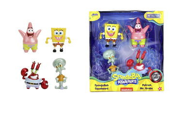 Metalowe figurki JADA SpongeBob 6,5cm 4 sztuki