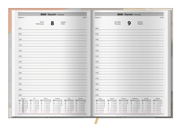 Kalendarz 2026 Grasso A5 1szt.mix