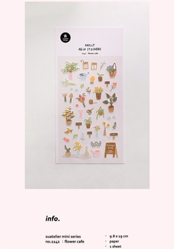 Naklejki ozdobne Kwietna kawiarnia