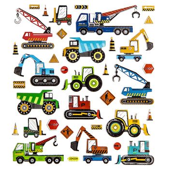 Naklejki Pojazdy Budowlane 35 szt.