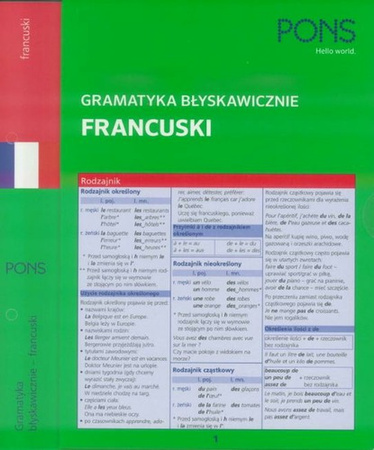 Błyskawicznie gramatyka francuska PONS