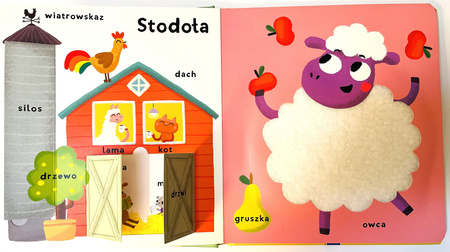 Wieś. Książeczka dotykowa z okienkami - moje pierwsze 100 słów