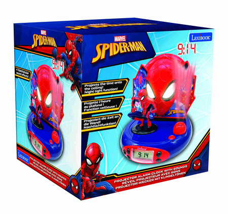 Budzik z projektorem Spider Man Lexibook RP500SP