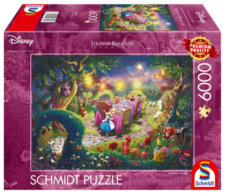 Puzzle 6000 PQ T.Kinkade Alicja w Krainie czarów 112335