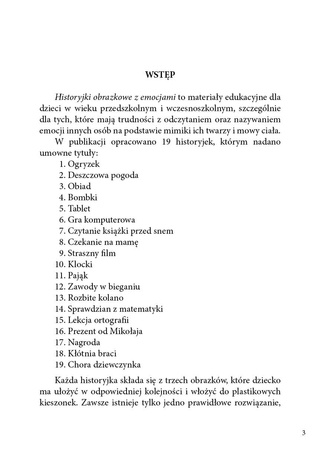 Historyjki obrazkowe z emocjami