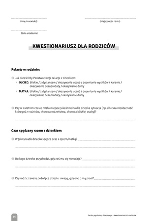 Teczka psychologa dziecięcego. Materiały dla terapeuty pracującego z dziećmi w wieku przedszkolnym i wczesnoszkolnym