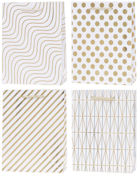 Torebki prezentowe Lux wzór graficzny A5 12 sztuk