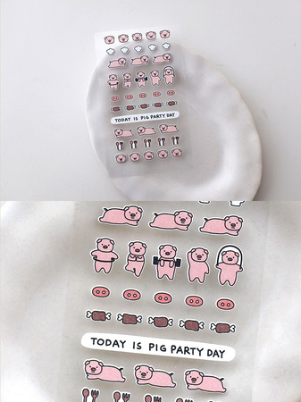 Naklejki mini Świnka