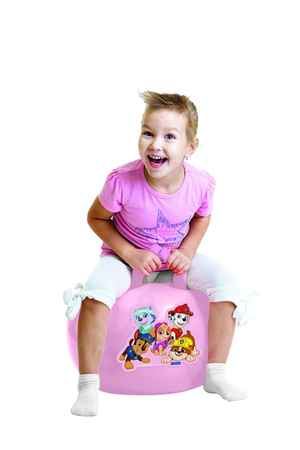 Nadmuchiwana piłka do skakania Paw Patrol 45cm różowa Lexibook BG040PAG